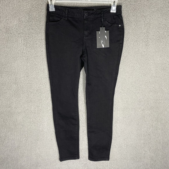 Simply Vera Vera Wang Denim - New Simply Vera Women's Sz 6P Wang Denim Skinny Mid Rise Stretch Jeans Black